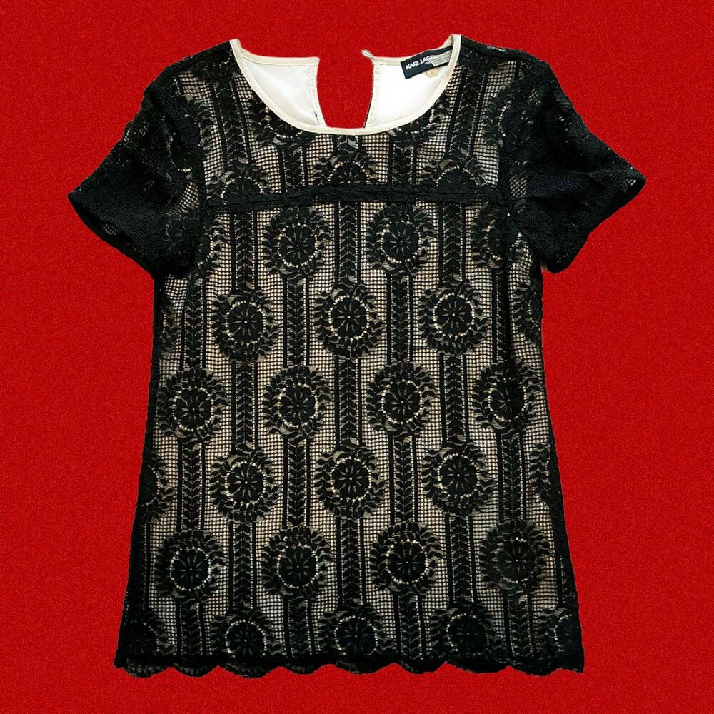 KARL LAGERFELD LACE BLOUSE